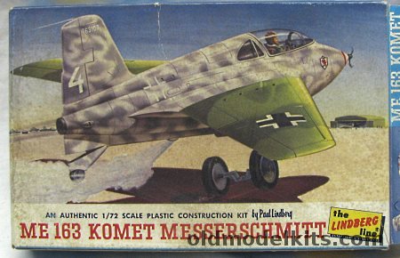 Lindberg 1/72 Messerschmitt Me-163 Comet Rocket Fighter, 434-29 plastic model kit